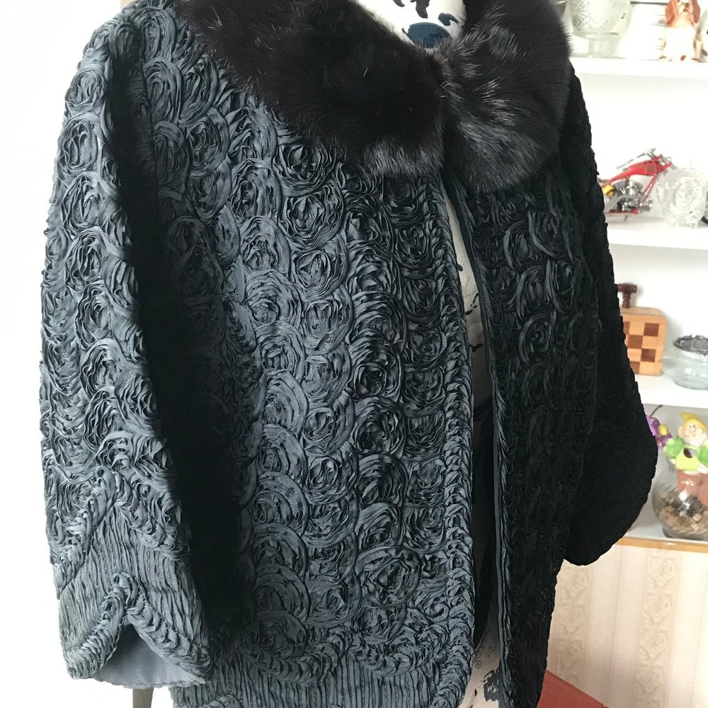 Vintage Mink Bolera Evening Jacket - Handsewn
